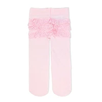 Baby Mode Signature Lot de 2 collants : rose et blanc