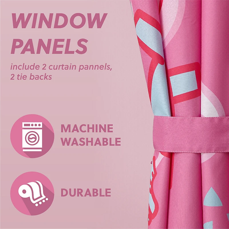 Rideaux Peppa Pig pour Enfants, Ensemble de 2 Panneaux