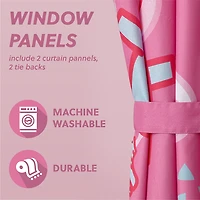 Rideaux Peppa Pig pour Enfants, Ensemble de 2 Panneaux