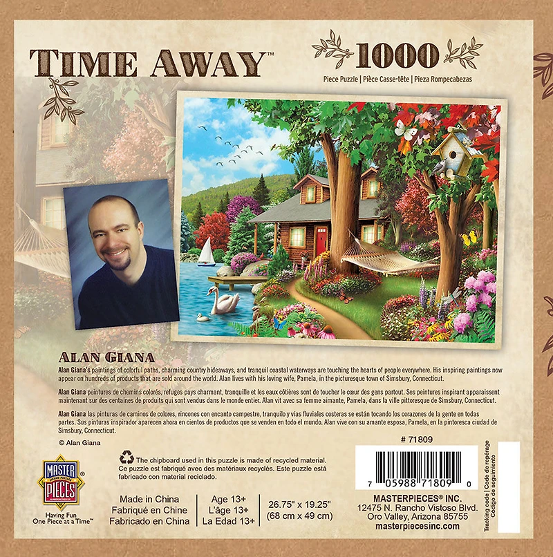 Time Away Around The Lake - 1000 Pièce Casse-Tête Par Alan Giana - Édition anglaise