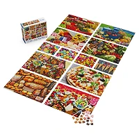 Family 12-Pack of Jigsaw Puzzles, Food