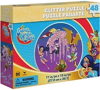 DC Super Hero Girls Glitter Puzzle 48 Pieces