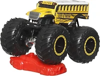 Assortiment de camions monstres ​en métal moulé sous pression Monster Trucks Hot Wheels à l'échelle 1:64 avec roues géantes  Les styles peuvent varier