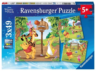 Ravensburger - Disney Winne the Pooh Journée du sport casse-têtes 3x49pc