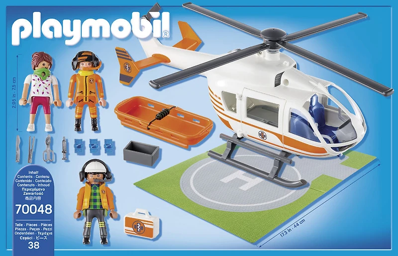 Helicoptère de secours - Playmobil