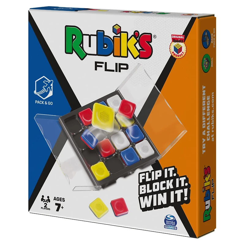 Rubik's, Retournement Version voyage, Jeu de stratégie et de rapidité de résolution des problèmes, Jeu de société de voyage pour deux joueurs