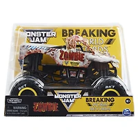 Monster Jam, monster truck officiel en métal moulé Zombie Breaking World Records, échelle 1:24