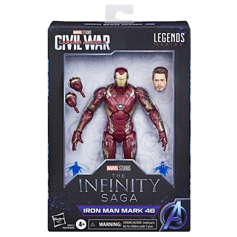 Hasbro Marvel Legends Series, figurine Iron Man Mark 46 de 15 cm de Captain America: Civil War, figurines Marvel Legends