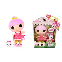 Lalaloopsy Littles Doll - Trinket Sparkles with Pet Yarn Ball Kitten, 7" princess doll