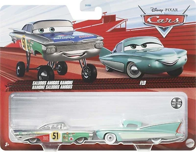 Packs de 2 véhicules Flo & Saludos Amigos Ramone du film Cars 3 de Disney/Pixar