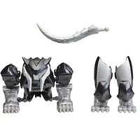 Marvel Mech Strike Mechasaurs, figurine Black Panther de 10 cm avec Sabre Claw Mechasaur, jouet de super-héros