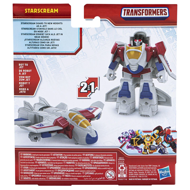 Transformers Classic Heroes Team figurine articulée Starscream de 11 cm