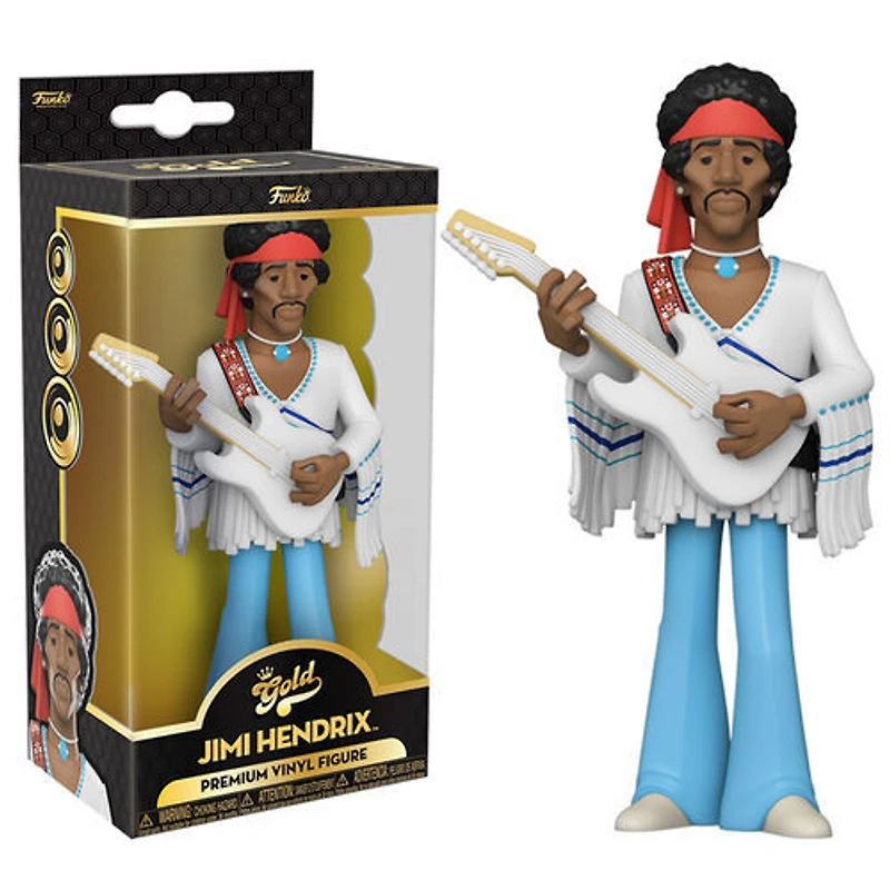 Figurine en Vinyle Jimi Hendrix par Funko POP! Gold