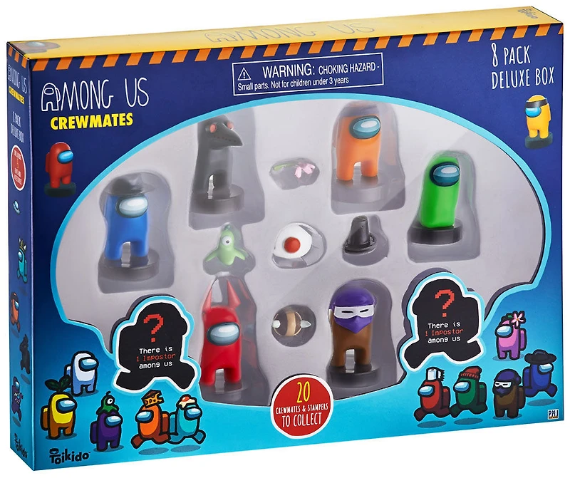 Ensemble de luxe de 8 figurines Coéquipiers Among Us