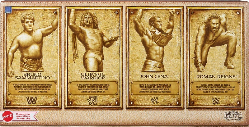 Mattel WWE Hall of Champions 4-Pack Action Figures & Accessories, 6-inch Collectibles Set