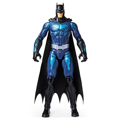 Batman, Figurine articulée Bat-Tech Batman de 30,5 cm (costume noir/bleu