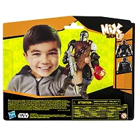 MixMashers Star Wars, figurine deluxe personnalisable Mandalorien avec Grogu à mélanger et combiner avec accessoires