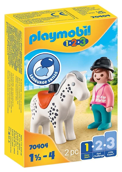Playmobil - Cavalière avec cheval