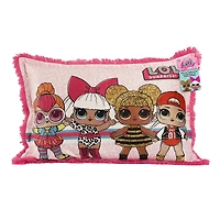 Oreiller géant en fourrure funky pour enfants L.O.L. Surprise!, 20 po x 30 po