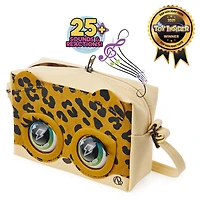 Purse Pets, Leoluxe Leopard, Sac animal interactif avec plus de 25 effets sonores et réactions