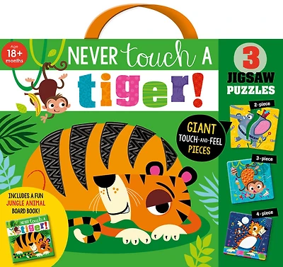 Never Touch A Tiger Jigsaw And Board Book Set - English Edition