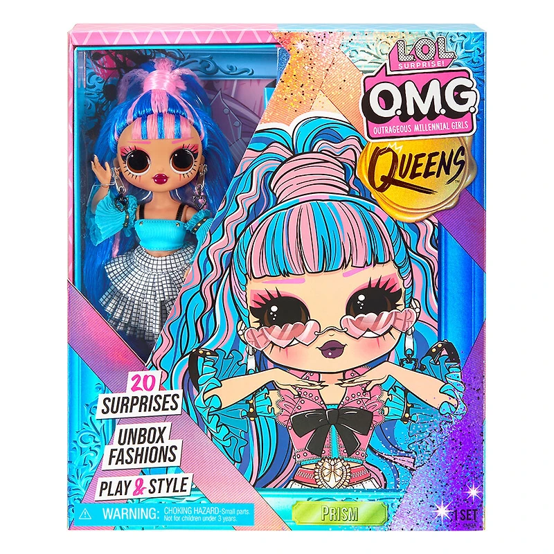 Poupée-mannequin LOL Surprise OMG Queens, Prism, avec 20 surprises