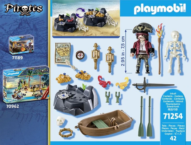 Playmobil - Starter Pack Pirate et barque