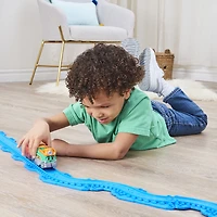 Mighty Express, Petit train Push and Go Fizz la fermière avec wagon de cargaison, jouets pour enfants à partir de 3 ans