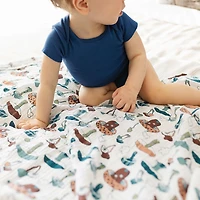 Perlimpinpin-Couverture en mousseline-Champignons