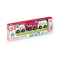 Early Learning Centre Wooden Emergency Vehicles - Édition anglaise - Notre exclusivité