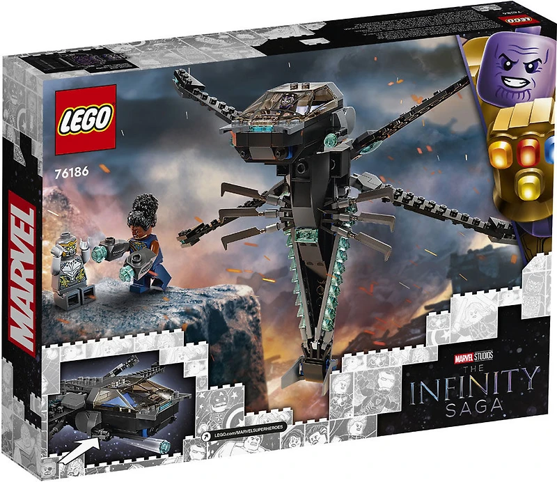 LEGO Super Heroes L'avion dragon de la Panthère noire 76186 (202 pièces)
