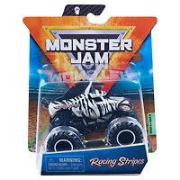 Monster Jam, Monster truck Racing Stripes officiel, véhicule en métal moulé, série Crazy Creatures Trucks, échelle 1:64