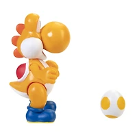  Figurines Super Mario 4 pouces - Yoshi orange avec oeuf