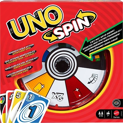 UNO Wizz-Jeu de Cartes-avec roue pour petits et grands
