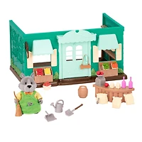 Honeysuckle Hollow, Magasin Général, Li'l Woodzeez, Magasin avec aliments-jouets - les motifs peuvent varier