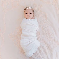 Swaddle Coton Mousseline Simple Red Rover - Pink Stripe - Notre exclusivité