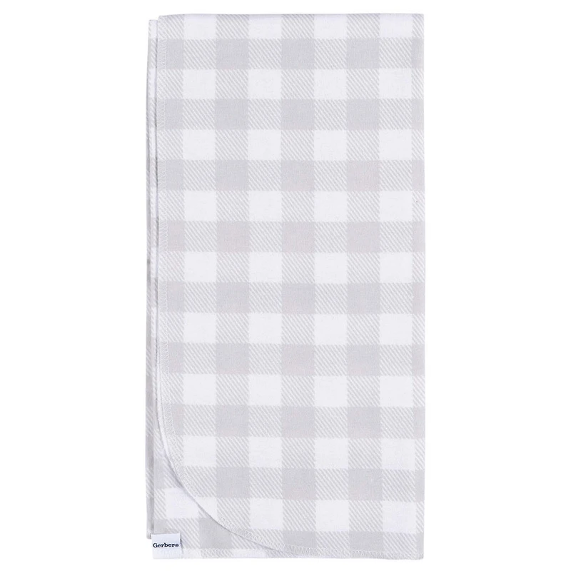 Gerber Childrenswear - 4 Pack Flannel Receiving Blanket - Celestial