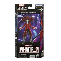 Marvel Legends Series, série What If, figurine de collection Zombie Scarlet Witch de 15 cm MCU Disney+, 2 accessoires et 1 pièce Build-a-Figure
