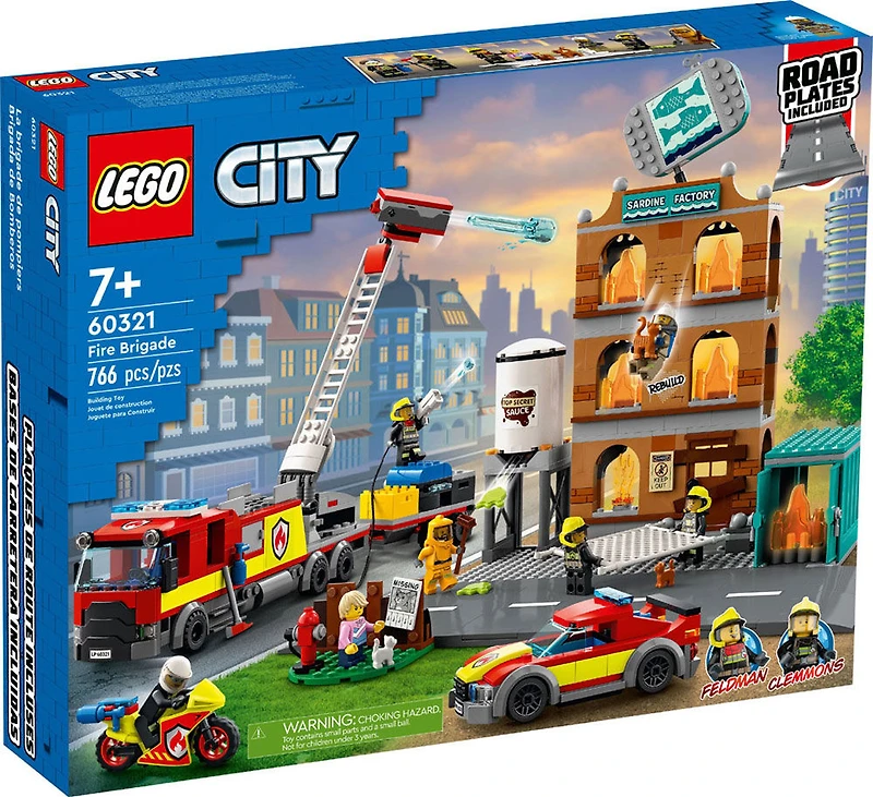 LEGO La brigade de pompiers 60321 Ensemble de construction (766 pièces)