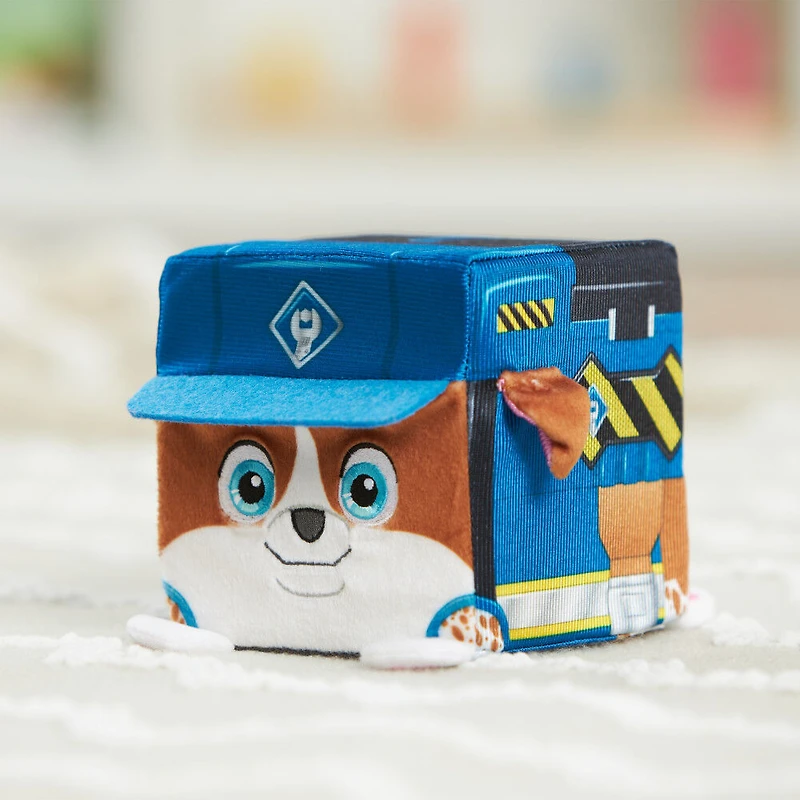 Rubble and Crew, Animaux en peluche, Wheeler, peluche en forme de cube de 10,16 cm