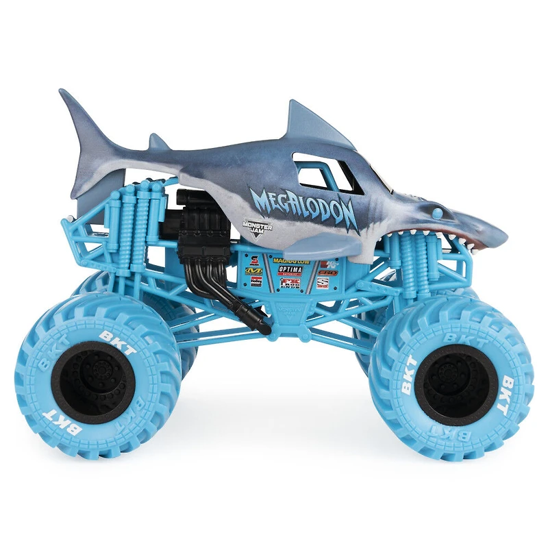Monster Jam, Monster truck Megalodon officiel, véhicule en métal moulé à collectionner