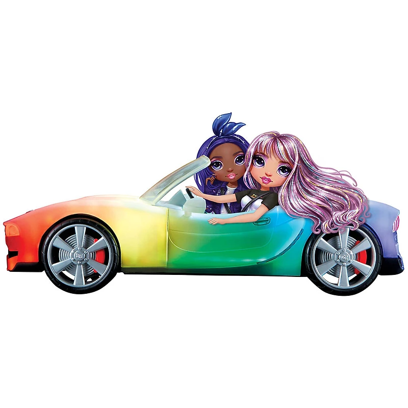 Voiture à couleur changeante Rainbow High - voiture décapotable
