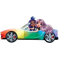 Voiture à couleur changeante Rainbow High - voiture décapotable