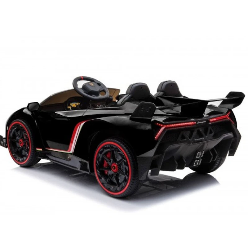 KIDSVIP Voiture autoportée Lamborghini Veneno 4X4 12V sous licence pour enfants avec RC