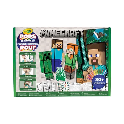 Crayola POPS 3D Minecraft Activity Set