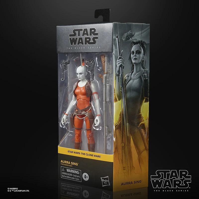 Star Wars The Black Series, figurine articulée Aurra Sing, 15 cm, Star Wars : The Clone Wars