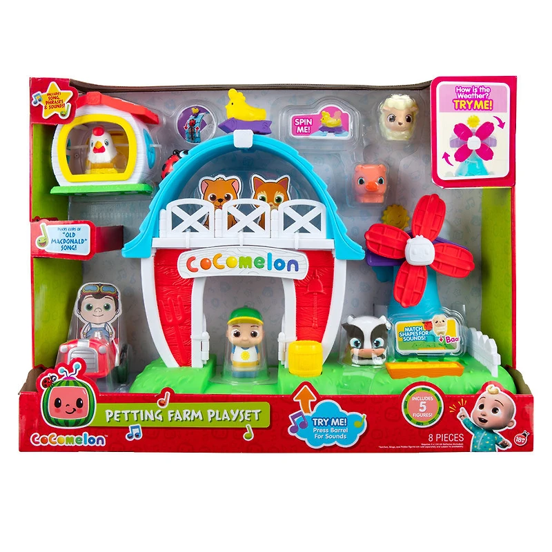 CoComelon Petting Farm Playset - English Edition