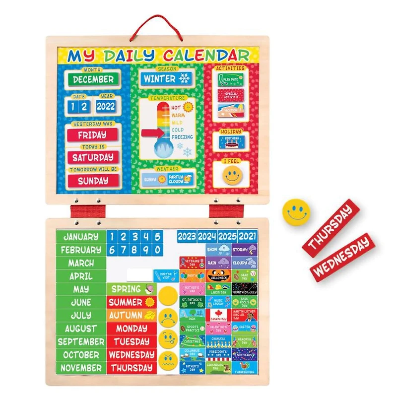 Mon calendrier quotidien magnétique