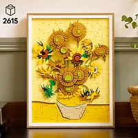 LEGO Art Vincent Van Gogh - Les Tournesols, Ensemble de Construction d'oeuvre d'Art Murale et Idée de Décoration 31215