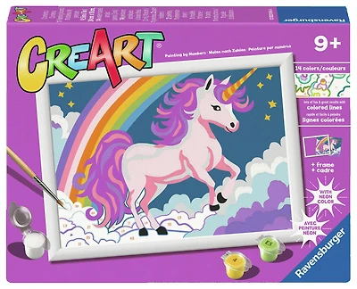 CreArt Licorne - Peinture par numéros